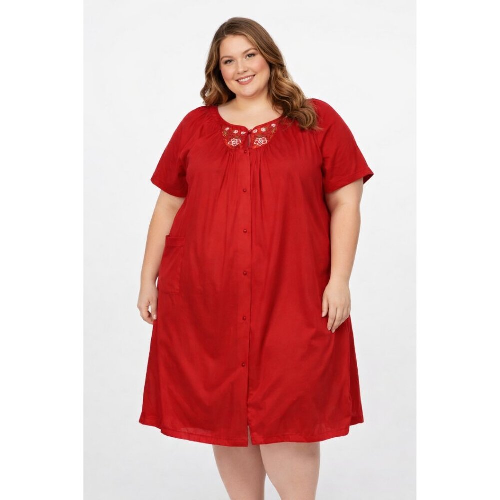 Vintage Kelly Reed Nightgown Embroidered Yoke